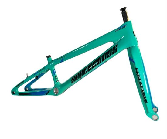Supercross BMX Vision F1 Carbon Fibre Racing Chassis - Tiffany Blue