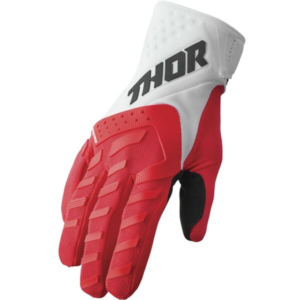 Thor Youth Spectrum Gloves - Red/White