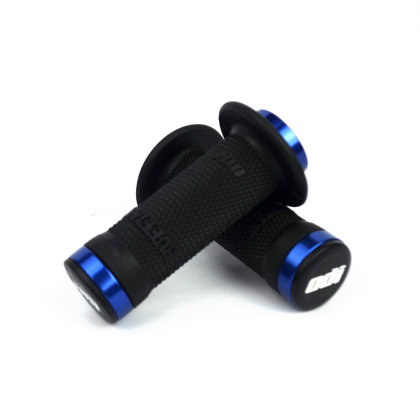 ODI BMX Ruffian Flange Lock on Black Grip 100 mm Blue