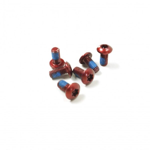 SD Bengal rotor fixing bolts M5 6pcs Red
