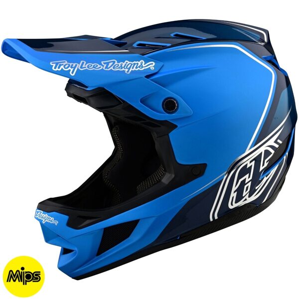 Troy Lee Designs D4 Composite MIPS Helmet Shadow - Blue