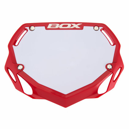 Box Phase 1 number plate Red 