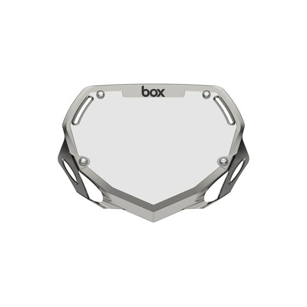 Box Two Number Plate - Chrome Silver