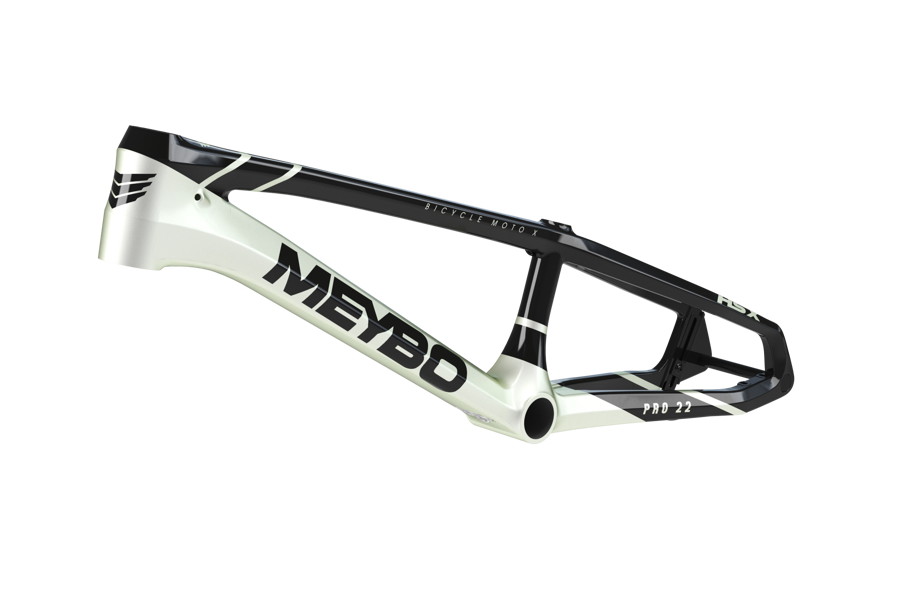 Meybo 2025 HSX Carbon Bmx Race Rāmis - Melns/Balts