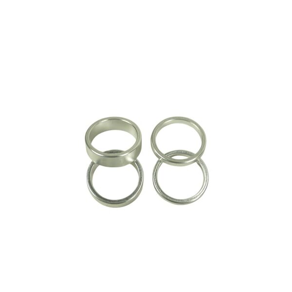 SD Stem Spacer Kit 2x5mm + 2x10mm - Sudraba