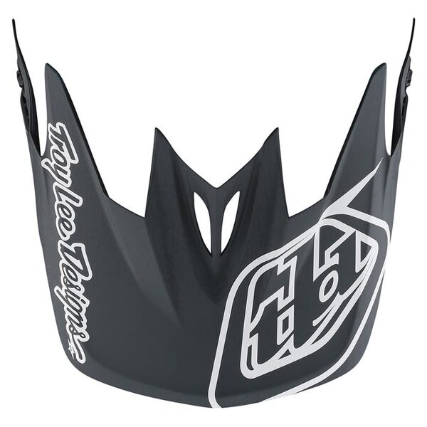 Troy Lee Designs D4 Visor - Stealth Black/Silver