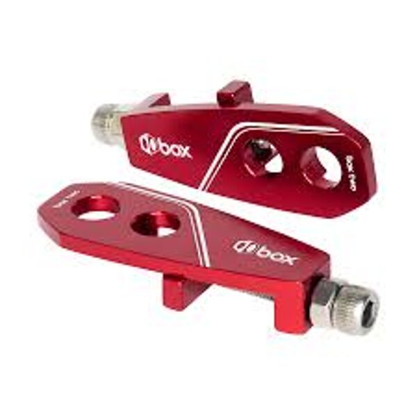 Box Two Chain Tensioner 10mm x 2 Axle Hole Red