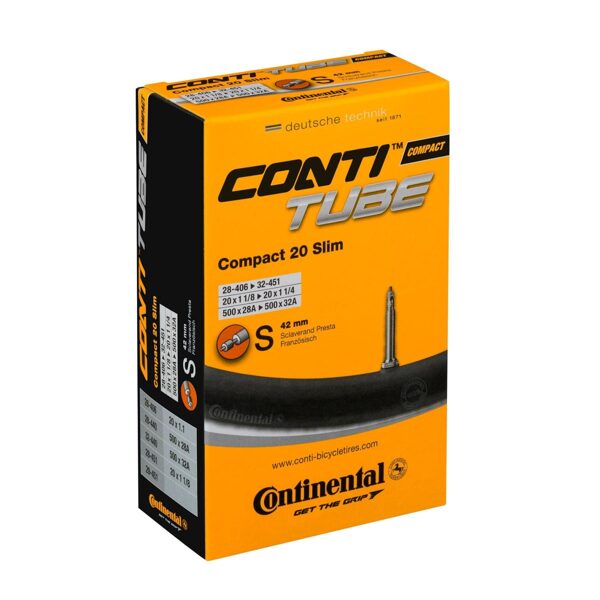 Continental Inner Tube 40mm Compact 24" 1 1/4 - 1.75 Auto Schrader