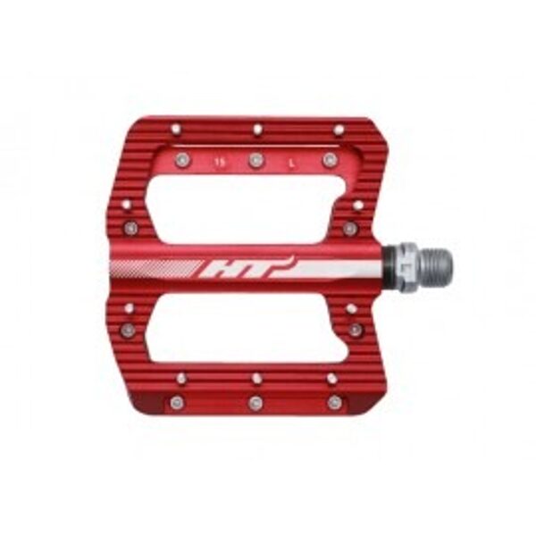 HT ANS01 BMX Platform CNC Pedal Red
