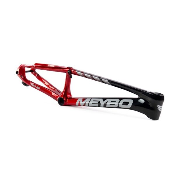 Meybo HSX Carbon 2024 BMX Race Rāmis Melns/Sarkans/Sudrabs/Pelēks