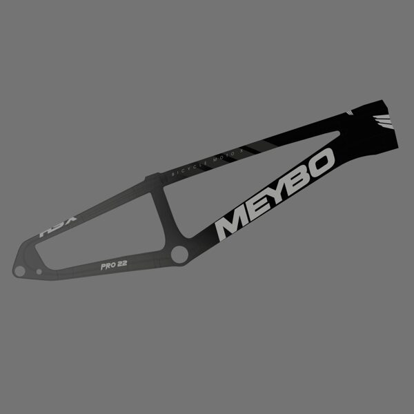 Meybo HSX Carbon 2024 Bmx Race Frame Black/Grey/Silver/Grey