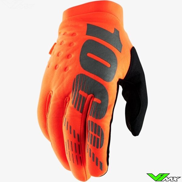 100% BRISKER Glove Fluo Orange