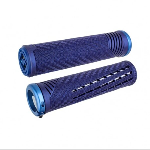 ODI Connor Fields V2.1 Lock-On Grips - Sapphire/Blue