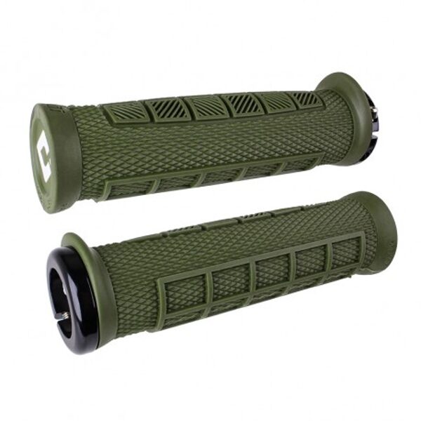 ODI Elite PRO No Flange Lock-On Grips 130mm - Army Green