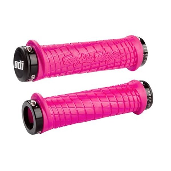 ODI TroyLee Designs No Flange Lock on Grip 130mm Pink