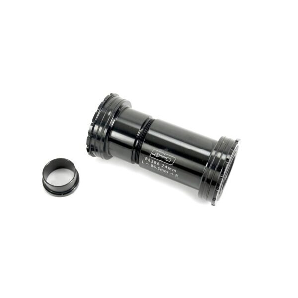 SD Ceramic Bottom Bracket Threaded Lock BB386 conversion to 24mm spindle - Black