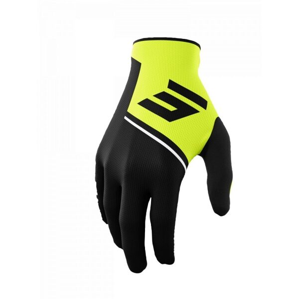 Shot Youth Rogue Revolt Gloves - Black/Neon Yellow
