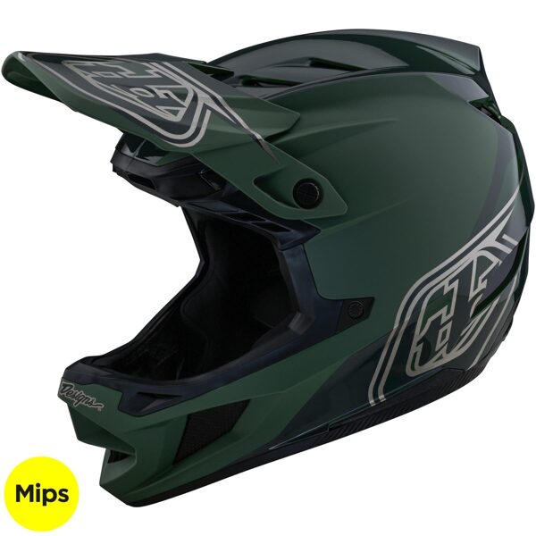 Troy Lee Designs D4 Polyacrylite Helmet W/Mips - Shadow Olive
