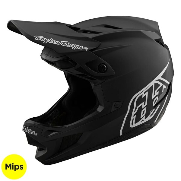 Troy Lee Designs D4 Polyacrylite W/Mips Helmet - Stealth Black