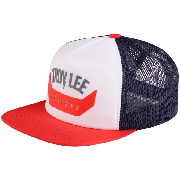 Troy Lee Designs Trucker Arc Snapback Hat - Rust/White Nayy