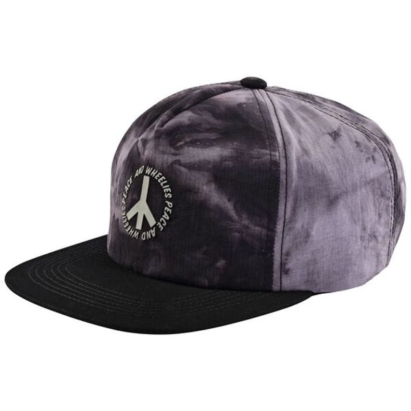 Troy Lee Designs Unstructured Plot Snapback Hat - Charcoal Tie-Dye